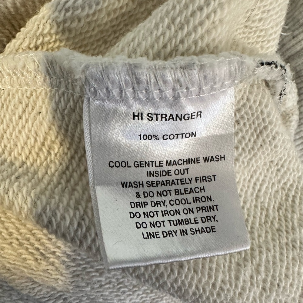 “I Love Ugly" oversized hoodie light Heather gray size XS EUC. Unisex - Picture 12 of 13